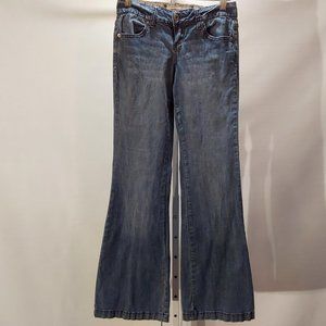 T Five Denim Jeans Low Rise Flared Leg Size 5